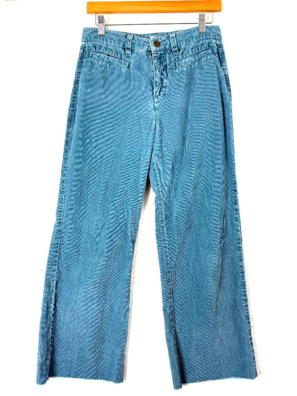 Roxy Corduroy Discover Flare Relaxed Mid Rise Raw Hem Pants Womens 27 Y2K Skater